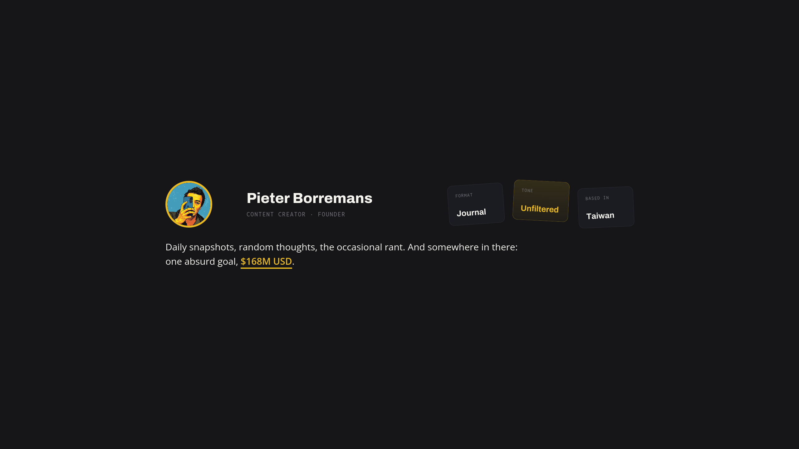 Pieter borremans youtube banner 2560x1440