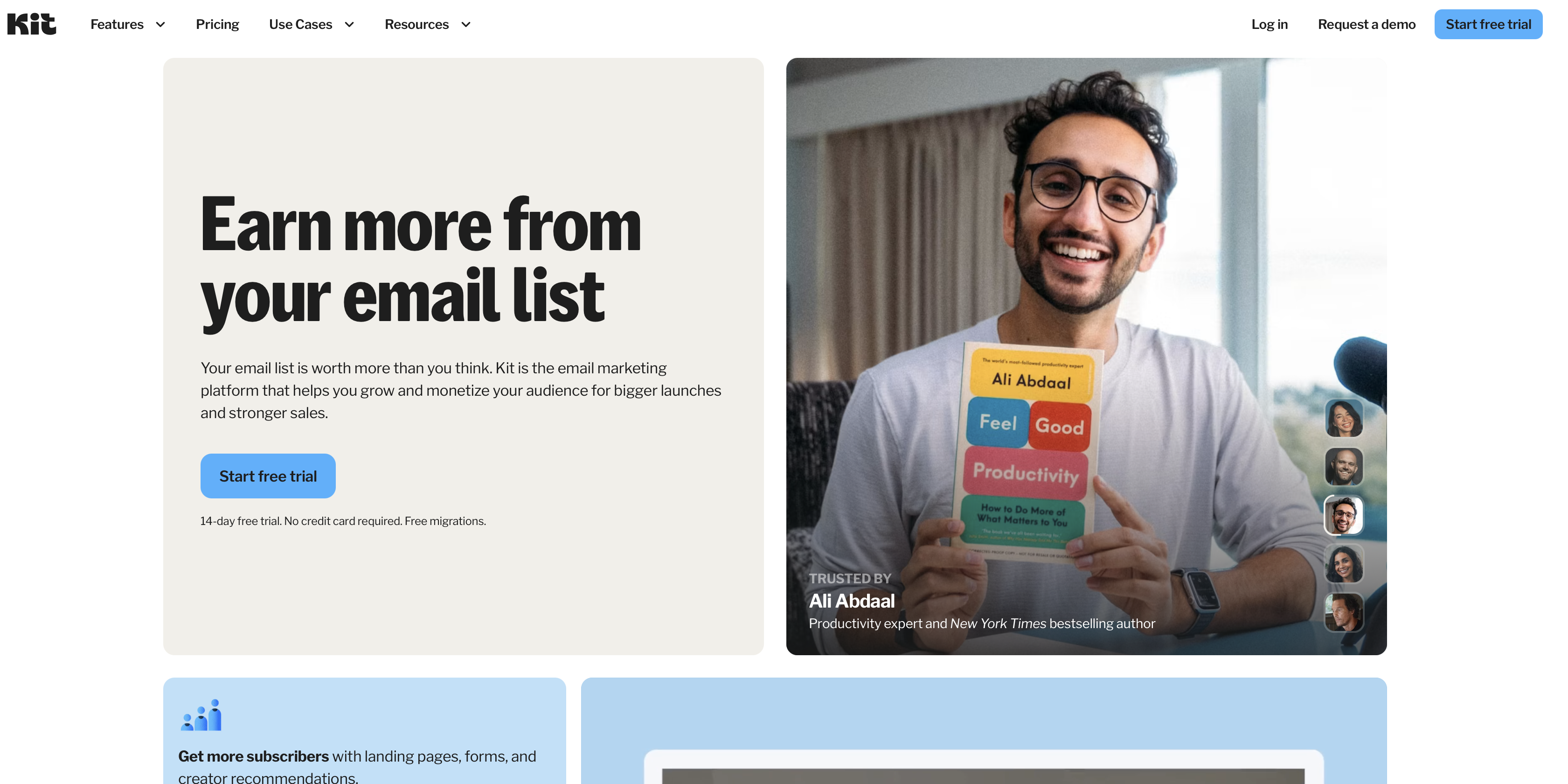 Kit.com homepage