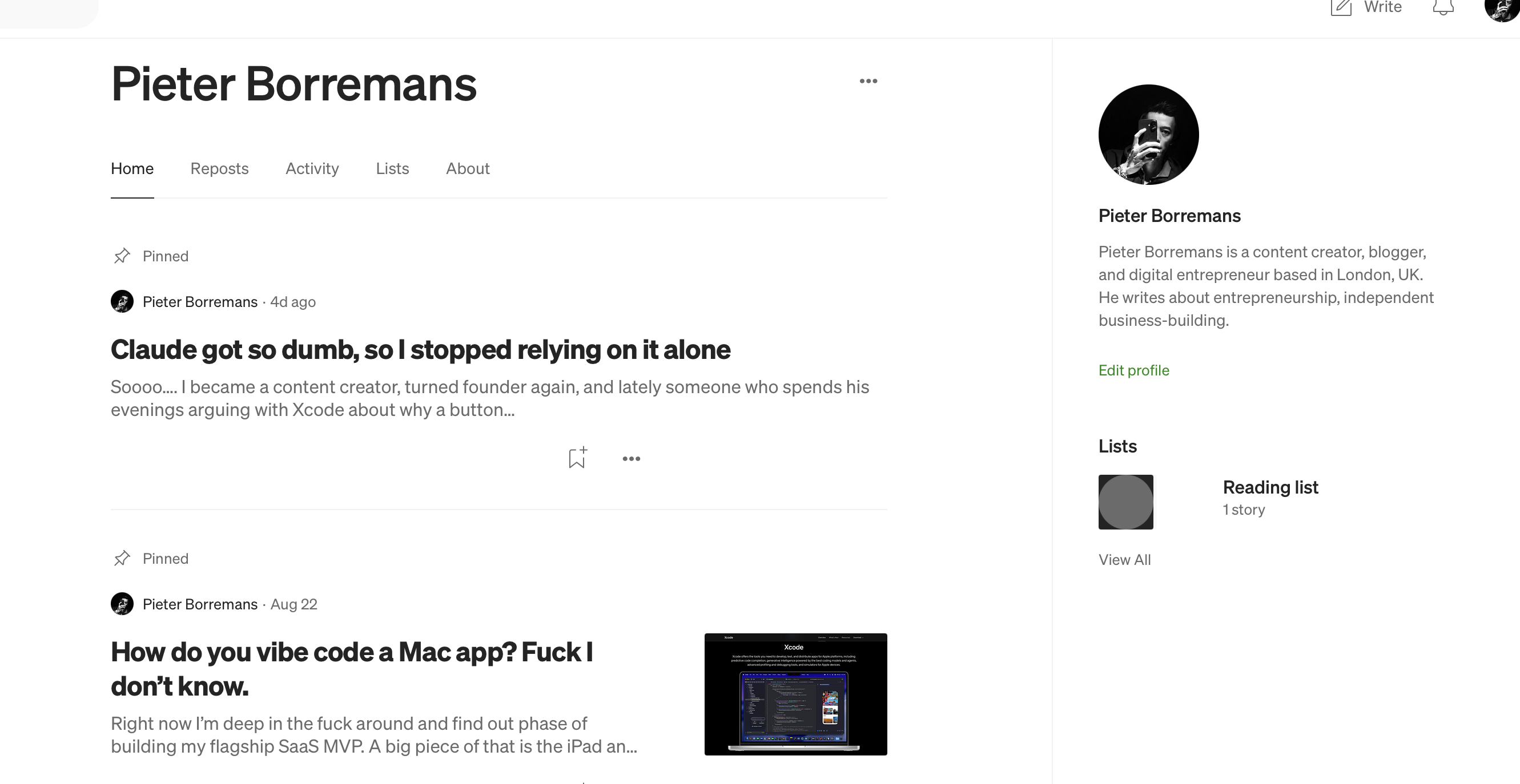 Medium profile and overview