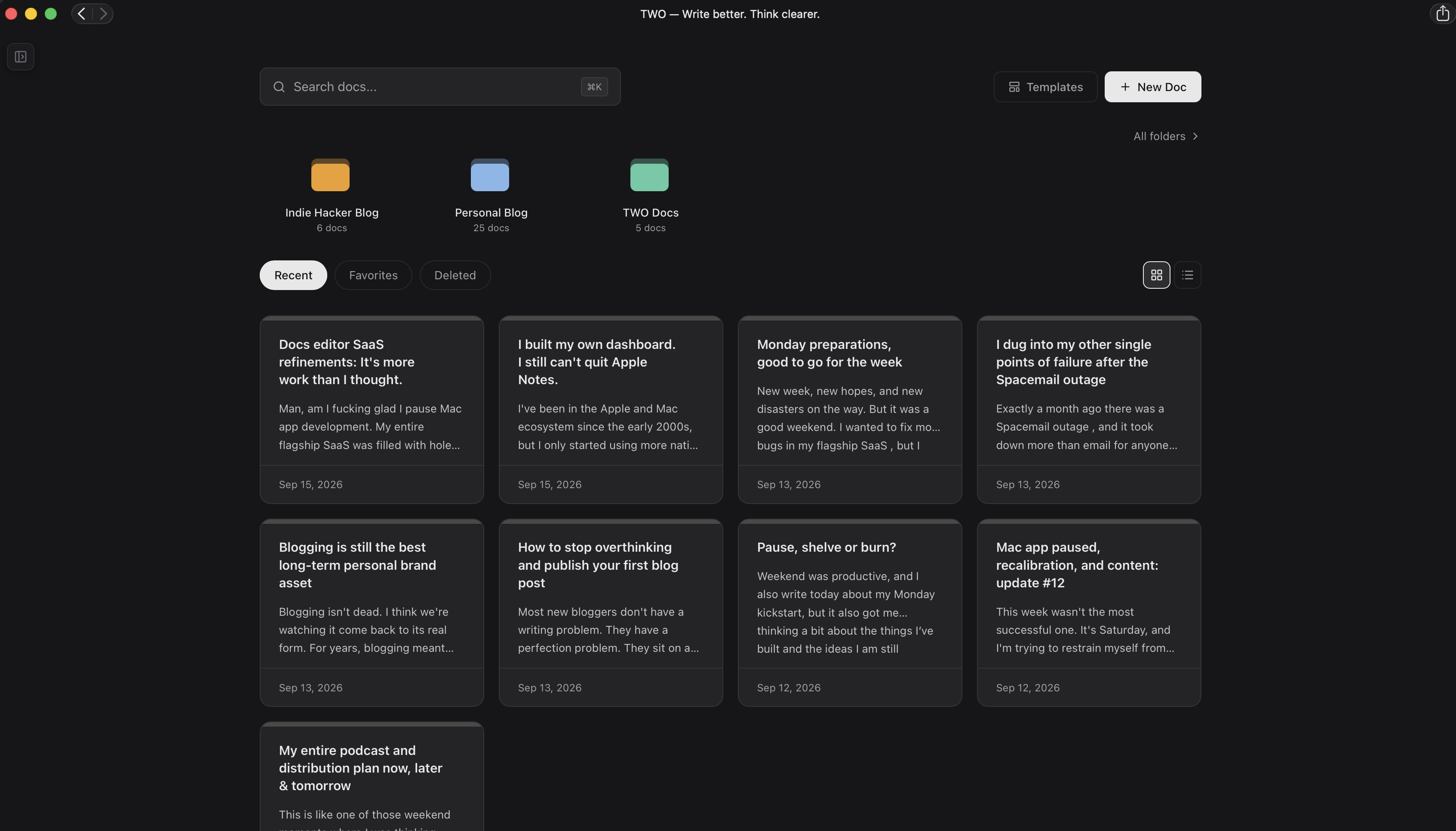TWO Docs APp