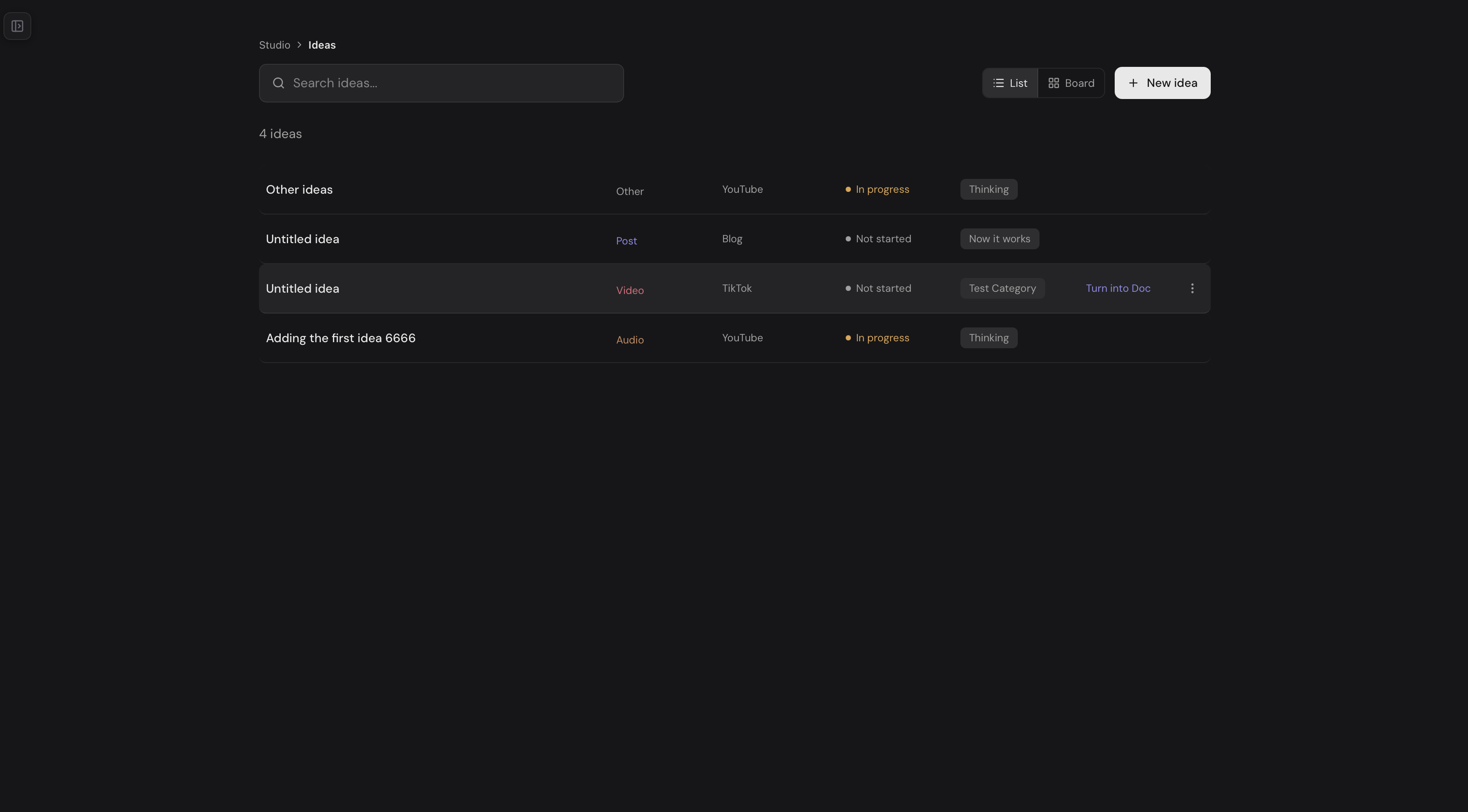 Ideas turn into DOC feature