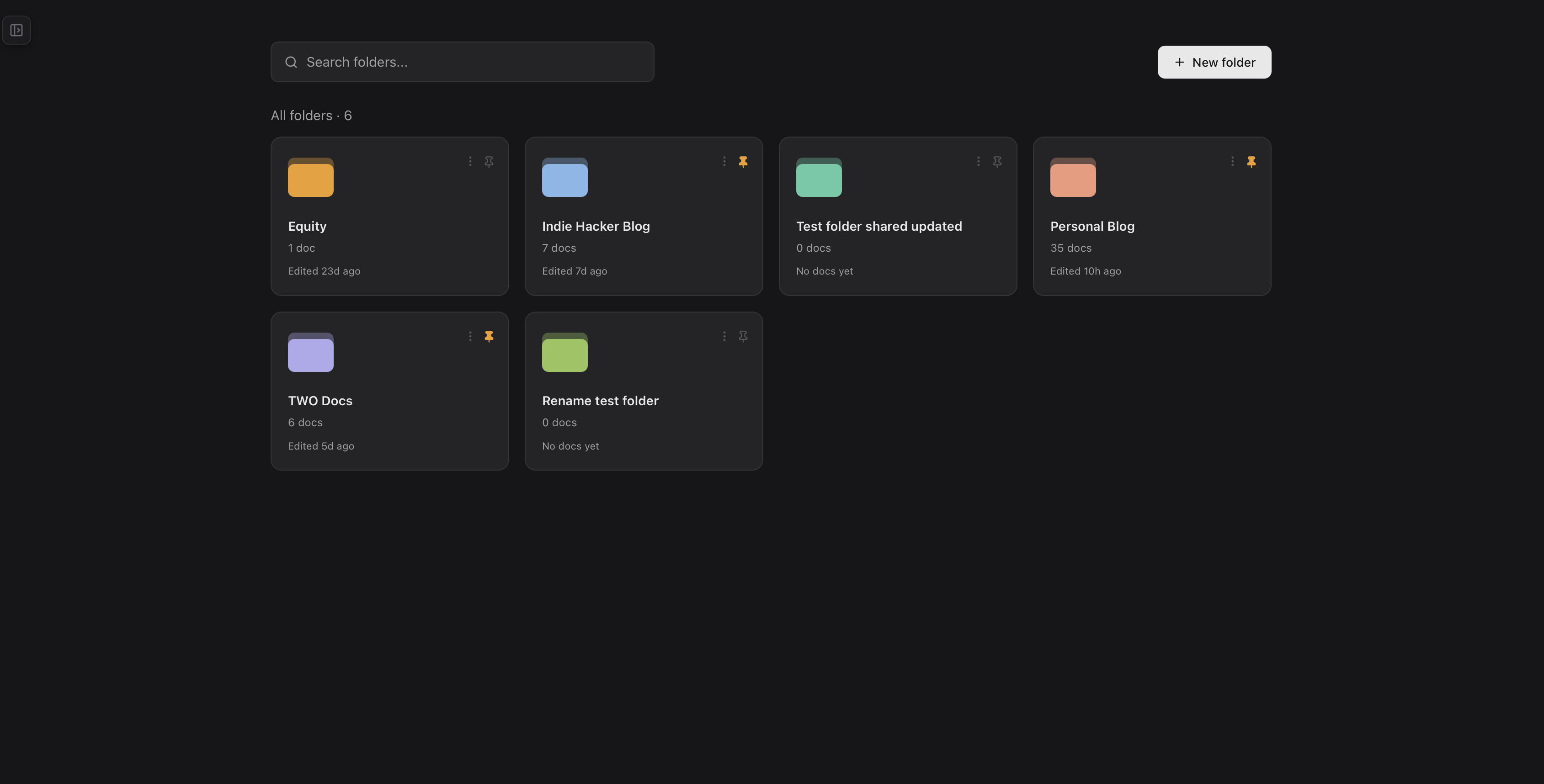 TWO Docs Folder overview