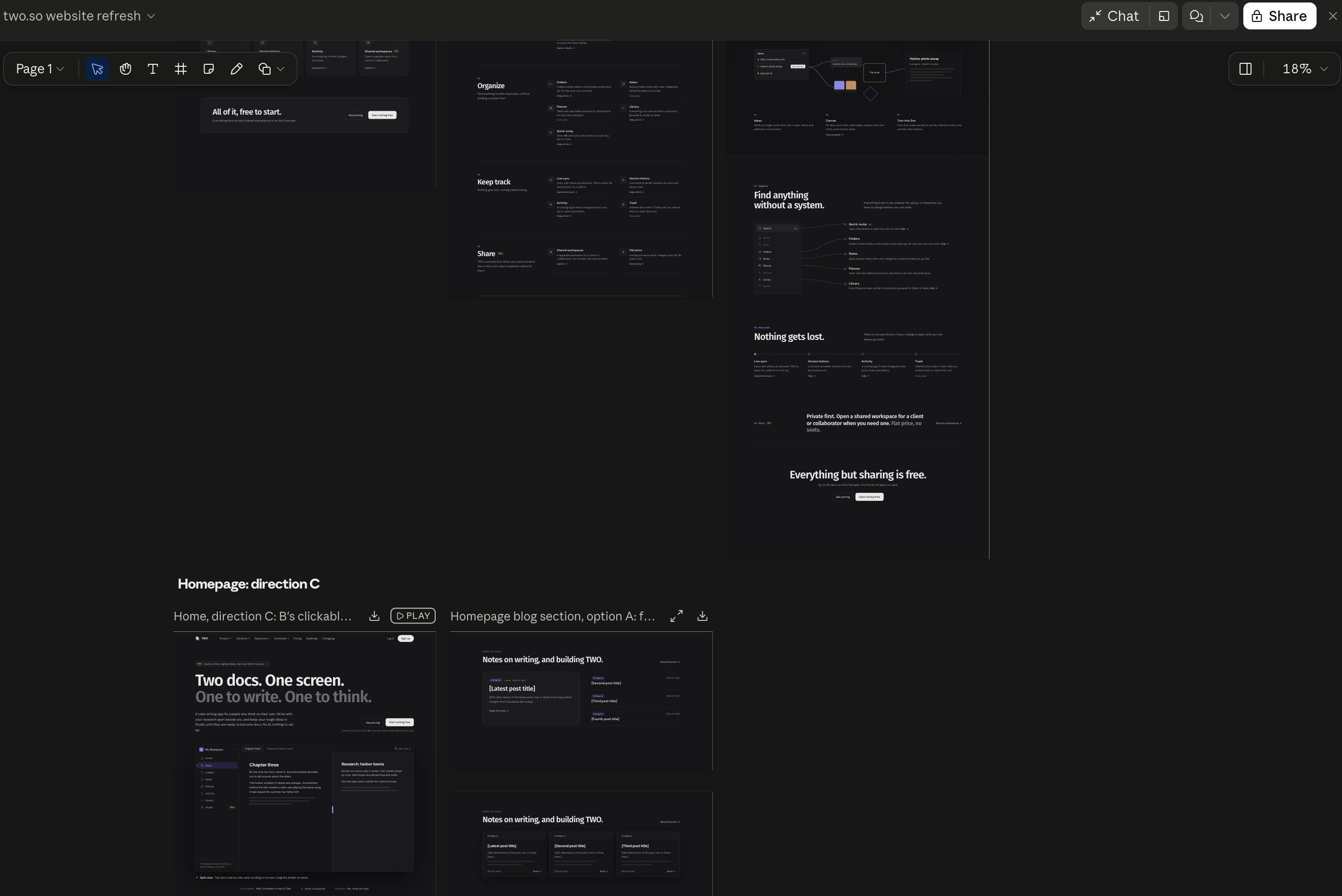 TWO Docs redesign