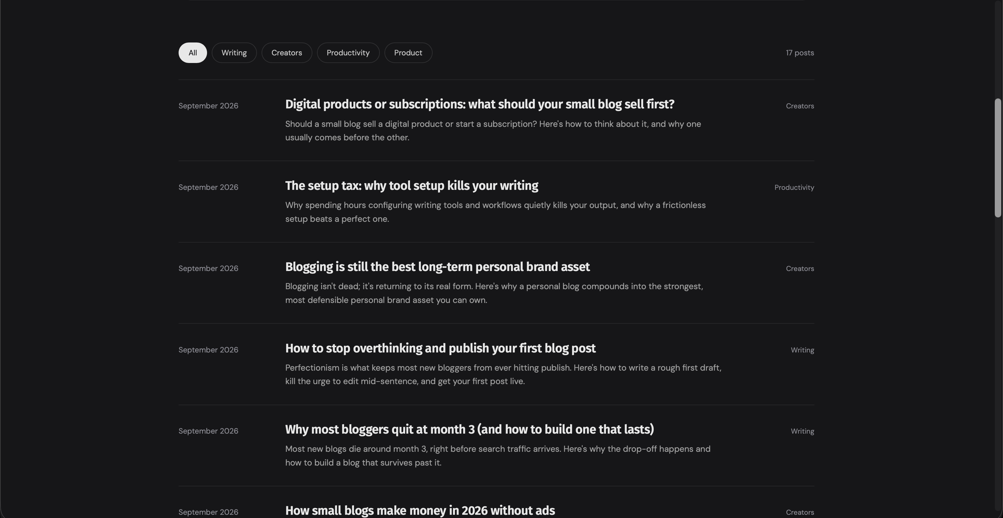 TWO Blog feed
